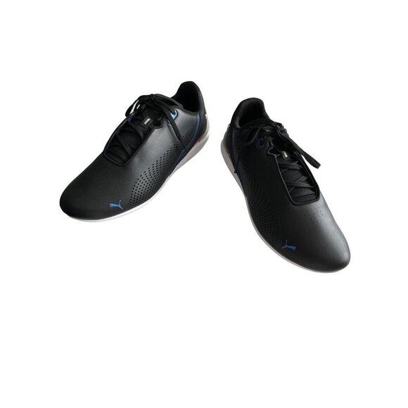 PUMA Driftcat BMW Black Lace Up Logo Blue Red Motorsport Leather Size 12 - Picture 8 of 11